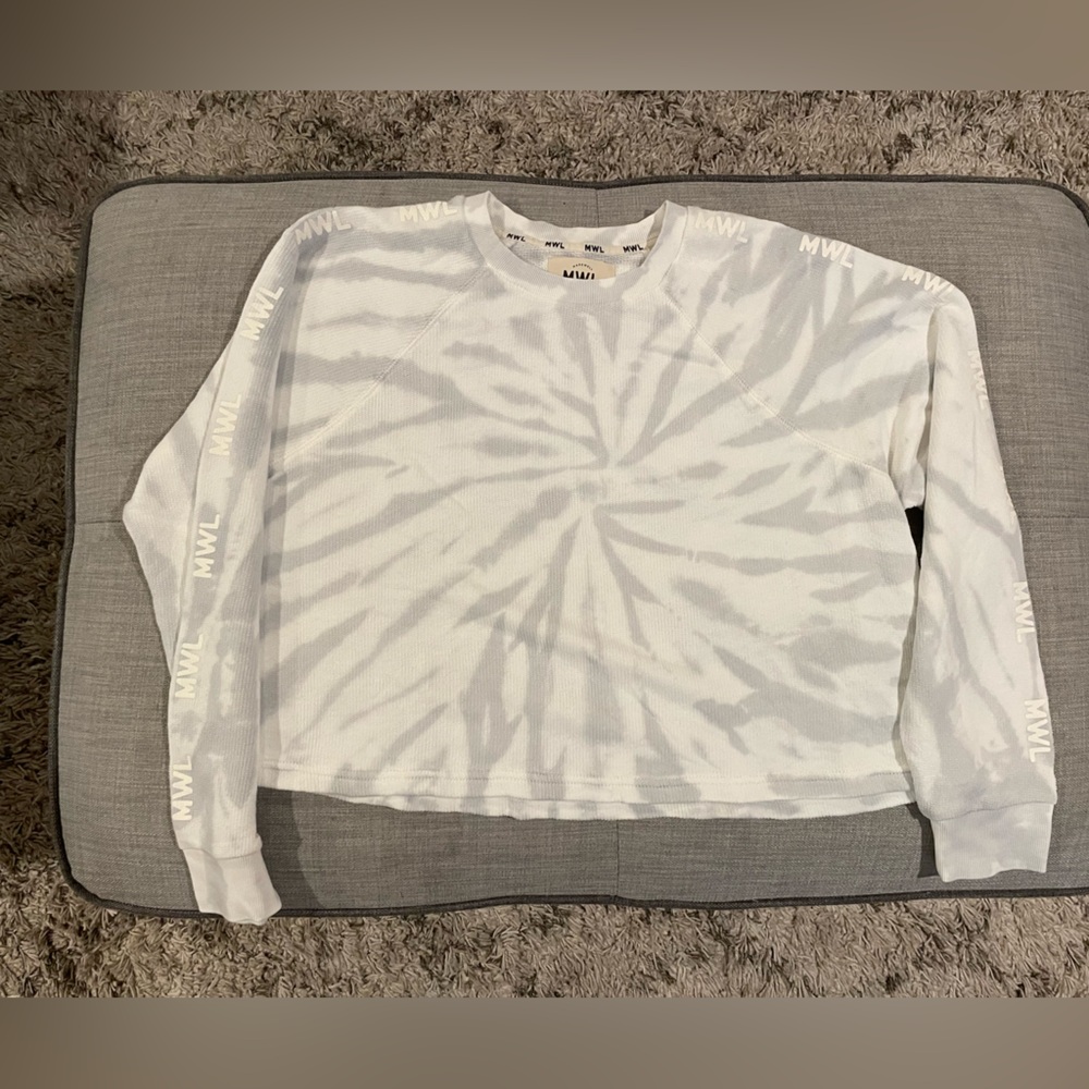 Madewell tie-dye cropped sweatshirt